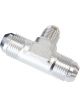 Aeroflow Flare AN Stepped Tee -8AN With -6AN On The Side Silver