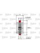 Valeo Fuel Filter Thread M 14x1.5-M 12x1.25 OD 75mm Ht 130.5mm Spin-On
