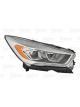 Valeo Headlight Right For Left-Hand Drive with Daytime Running Light H7