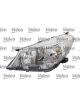 Valeo Headlight w/o Servo Motor For LDR Right H4 Halogen Electric