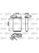 Valeo Heat Exchanger Interior Heating 161mm Width 234mm Length 42mm Depth Copper