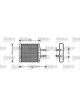 Valeo Heat Exchanger Interior Heating 182mm Width 168mm Length 25mm Depth For LH