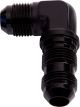 Aeroflow 90 Degree AN Bulkhead -3AN Black