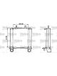Valeo Oil Cooler Engine Oil Aluminium 190mm Width 41mm Thick