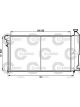 Valeo Radiator Engine Cooling 322mm Width 530mm Length 23mm with Expansion Tank