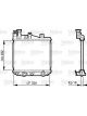 Valeo Radiator Engine Cooling 328mm Width 282mm Length 16mm 25mm Inlet 25mm