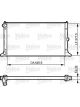 Valeo Radiator Engine Cooling 367mm Width 498mm Length 24mm Depth