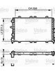Valeo Radiator Engine Cooling 378mm Width 558mm Length 34mm 35mm Inlet