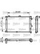 Valeo Radiator Engine Cooling 378mm Width 600mm Length 34mm Inlet