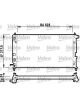Valeo Radiator Engine Cooling 378mm Width 628mm Length 34mm Inlet