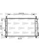 Valeo Radiator Engine Cooling 380mm Width 610mm Length 25mm Synthetic 34mm Inlet