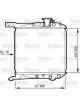 Valeo Radiator Engine Cooling 388mm Width 352mm Length 16mm Depth 30mm Inlet