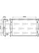 Valeo Radiator Engine Cooling 415mm Width 632mm Length 23mm 32mm Outlet