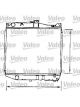 Valeo Radiator Engine Cooling 448mm Width 377mm Length 16mm Depth