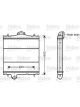Valeo Radiator Engine Cooling 460mm Width 600mm Length 40mm Depth