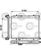 Valeo Radiator Engine Cooling 551mm Width 380mm Length 18mm 32mm Inlet