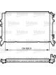 Valeo Radiator Engine Cooling 626mm Width 406mm Length 18mm Depth 22.3mm Inlet