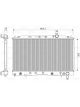 Valeo Radiator Engine Cooling 668mm Width 352mm Length 32mm Depth