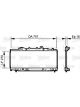 Valeo Radiator Engine Cooling 757mm Width 270mm Length 16mm Synthetic 28mm Inlet