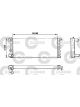 Valeo Radiator Engine Cooling w/o Coolant Regulator 248mm Width 580mm Len 34mm