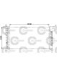 Valeo Radiator Engine Cooling w/o Coolant Regulator 285mm Width 530mm Len 28mm