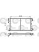 Valeo Radiator Engine Cooling w/o Coolant Regulator 286mm Width 529mm Len 24mm