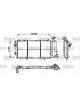 Valeo Radiator Engine Cooling w/o Coolant Regulator 287mm Width 530mm Len 22mm