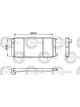 Valeo Radiator Engine Cooling w/o Coolant Regulator 287mm Width 610mm Len 35mm