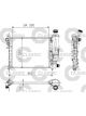 Valeo Radiator Engine Cooling w/o Coolant Regulator 322mm Width 390mm Len 23mm
