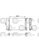 Valeo Radiator Engine Cooling w/o Coolant Regulator 322mm Width 430mm Len 34mm
