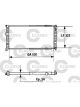 Valeo Radiator Engine Cooling w/o Coolant Regulator 322mm Width 628mm Len 34mm