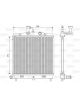 Valeo Radiator Engine Cooling w/o Coolant Regulator 372mm Width 398mm Len 16mm
