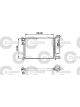 Valeo Radiator Engine Cooling w/o Coolant Regulator 378mm Wd 610mm Len 23mm 40mm