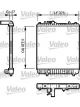 Valeo Radiator Engine Cooling w/o Coolant Regulator 378mm Width 375mm Len 27mm