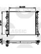 Valeo Radiator Engine Cooling w/o Coolant Regulator 378mm Width 430mm Len 23mm