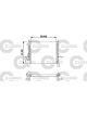 Valeo Radiator Engine Cooling w/o Coolant Regulator 378mm Width 430mm Len 28mm