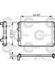 Valeo Radiator Engine Cooling w/o Coolant Regulator 378mm Width 497mm Len 27mm