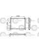 Valeo Radiator Engine Cooling w/o Coolant Regulator 378mm Width 502mm Len 34mm