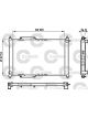 Valeo Radiator Engine Cooling w/o Coolant Regulator 378mm Width 525mm Len 28mm