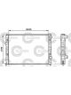 Valeo Radiator Engine Cooling w/o Coolant Regulator 378mm Width 525mm Len 34mm