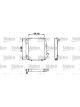 Valeo Radiator Engine Cooling w/o Coolant Regulator 398mm Width 308mm Len 35mm