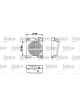 Valeo Radiator Engine Cooling w/o Coolant Regulator 400mm Wd 360mm Len 35mm 40mm