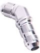 Aeroflow 45 Degree AN Bulkhead -6AN Silver
