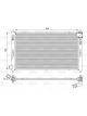 Valeo Radiator Engine Cooling w/o Coolant Regulator 698mm Width 408mm Len 16mm