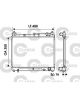 Valeo Radiator Engine Cooling w/o Coolant Regulator 488mm Width 350mm Len 16mm