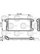 Valeo Radiator Engine Cooling with Coolant Regulator 248mm Width 450mm Len 34mm