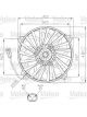 Valeo Radiator Fan 12V 390mm Dia 260W