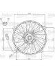 Valeo Radiator Fan 12V 390mm Dia 350W
