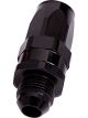 Aeroflow Male AN Taper Swivel Straight Hose End -6AN to -6AN Black