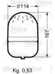 Valeo Rotating Beacon w/o Bulb H1 Bolted 12V Orange